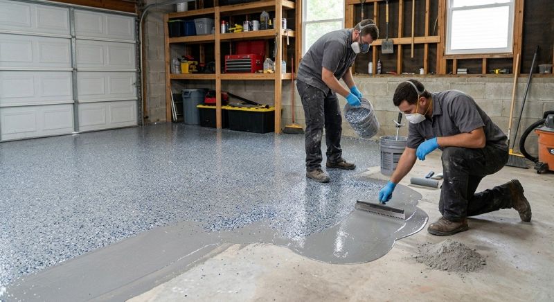 Garage Floor Staining in Annapolis, MD