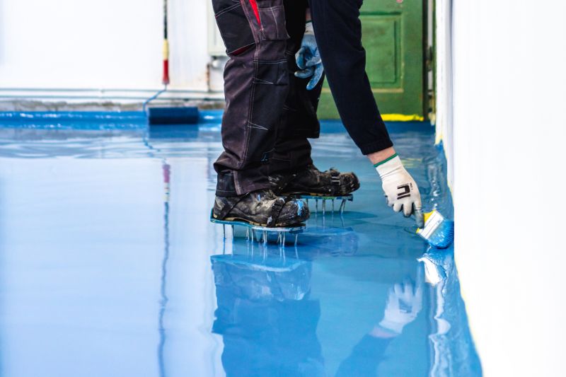 Speckled Garage Floor Painting in Charlotte, NC