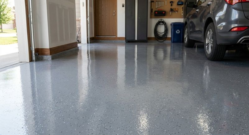 Speckled Garage Floor Painting in Frederick, MD